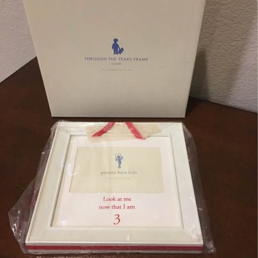 new Pottery Barn Kids "look at me now that i'm 3 - picture frame